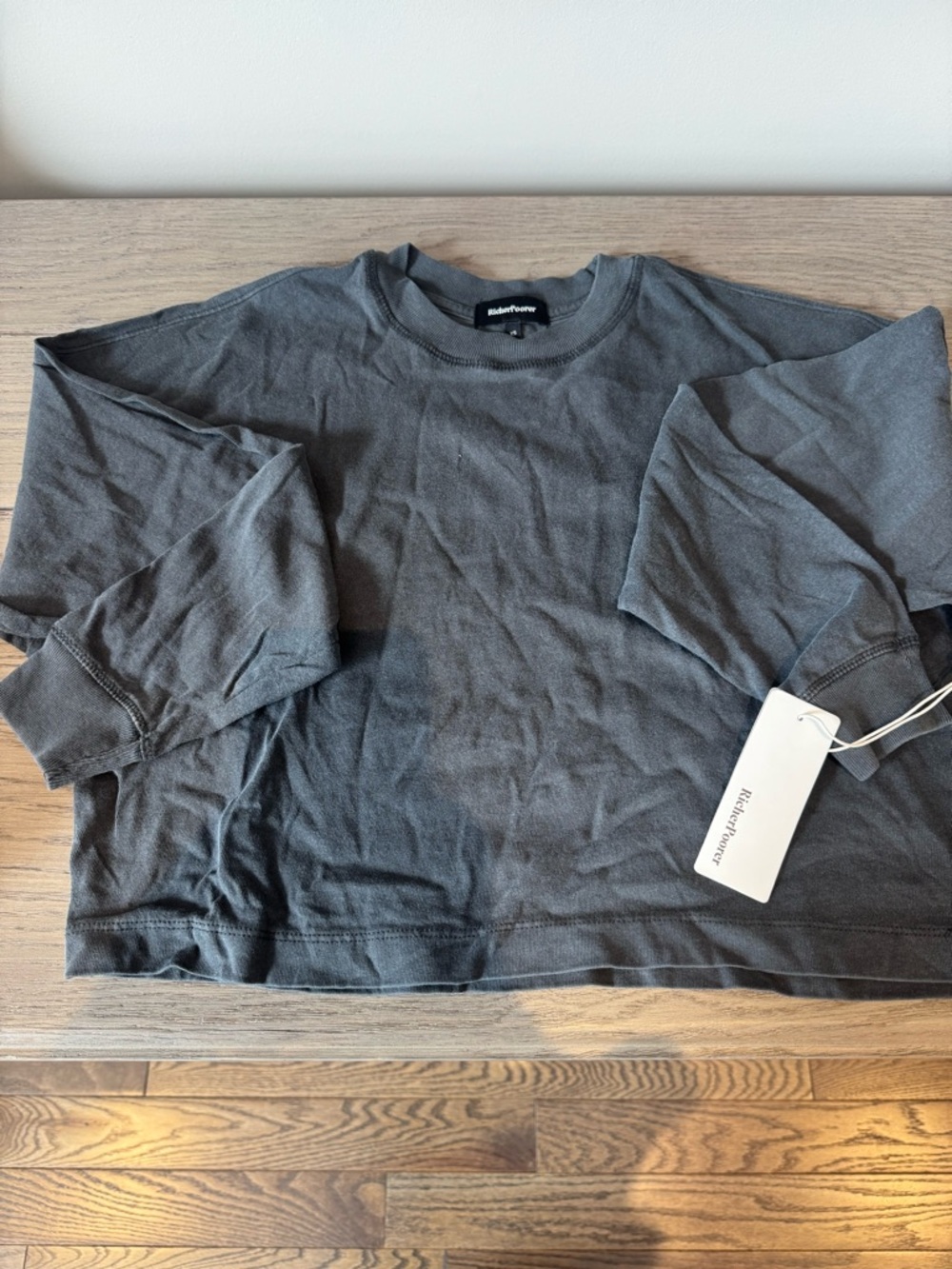 Richer Poorer Charcoal Crewneck Tee